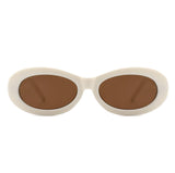 Oval Retro 90s Round Vintage Sunglasses