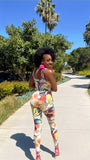 Butterfly Print Jumpsuit