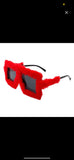 Square Overize Fluffy Faux Fur Sunglasses