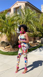 Butterfly Print Jumpsuit
