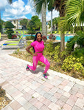 Spring Activewear Set- Hot Pink