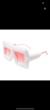 Square Overize Fluffy Faux Fur Sunglasses