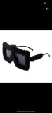 Square Overize Fluffy Faux Fur Sunglasses