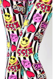 KISS,LOVE,SMILE Leggings