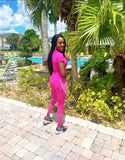 Spring Activewear Set- Hot Pink