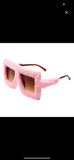 Square Overize Fluffy Faux Fur Sunglasses